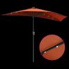 vidaXL Dārza parasols Sarkanbrūns 294 x 150 x 223 cm