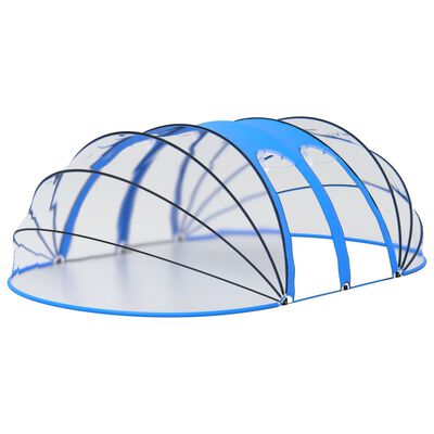 vidaXL baseina kupols, ovāls, 620x410x205 cm