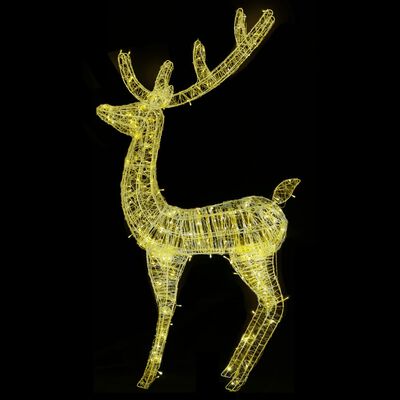 vidaXL Ziemassvētku dekorācija, ziemeļbriedis, 250 LED, 180 cm, XXL