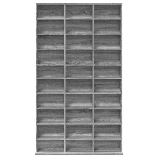 vidaXL CD plaukts, pelēcīga ozola, 102x23x177,5 cm, inženierijas koks