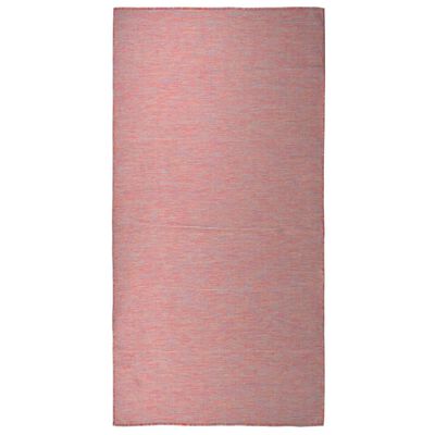 vidaXL āra paklājs, 100x200 cm, sarkans