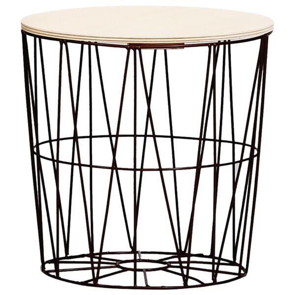 vidaXL kafijas galdiņi, 4 gab., melni