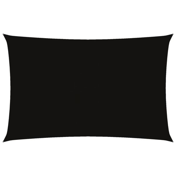 vidaXL saulessargs, 5x8 m, taisnstūra forma, melns oksforda audums