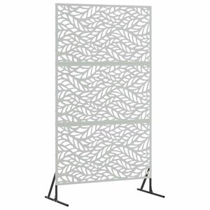 vidaXL Privātuma ekrāns 100 x 50 x 180 cm Cinkota tērauda Sudraba