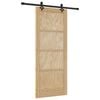 vidaXL Slīdo&scaron;ās durvis ORKDAL Dabiska 83 x 202 cm Priedes masīvkoks