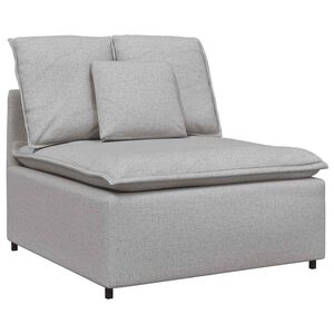 vidaXL modulārs dīvāna centrālais modulis ar spilveniem, mākoņpelēks, 100 cm