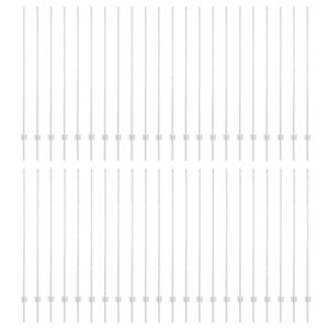 vidaXL Žoga stabi 88 pcs Sudraba 200 cm Tērauds