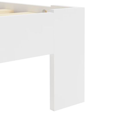 vidaXL gultas rāmis, balts, priedes masīvkoks, 140x200 cm