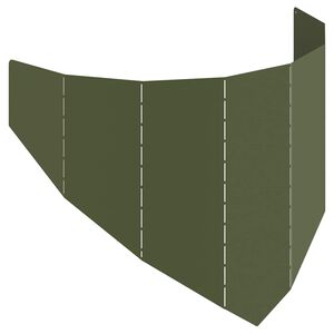 vidaXL Zāliena Apmale 100 x 45 cm Tērauds Olīvu zaļ&scaron;