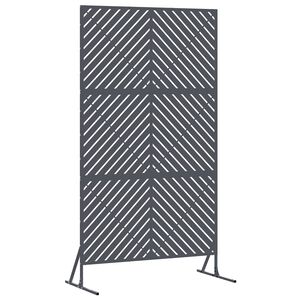 vidaXL Privātuma ekrāns 100 x 50 x 180 cm Tērauds Antracīta