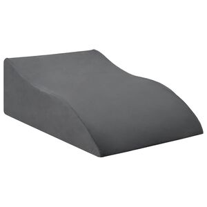 vidaXL Kājas spilvens Pelēka 68 x 41 x 21 cm PU putas