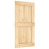 vidaXL Durvis NARVIK 100 x 210 cm Cieta priedes koks (neapstrādāts)
