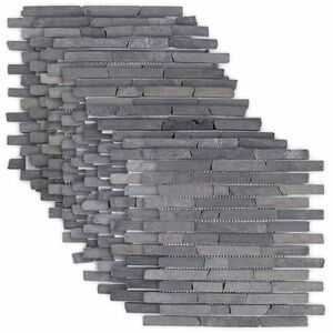 vidaXL Mozaīkas Flīzes Pelēka 30 x 30 cm Marmors