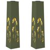 vidaXL Saules LED ceļa gaisma 2 gab. Silti balts 18 x 18 x 80 cm