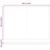 vidaXL Izvelkams jumtiņ&scaron; Balts 500 &times; 350 cm audums