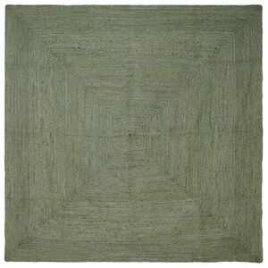 vidaXL Teritorijas paklāji Kvadrātveida Olīvu zaļ&scaron; 240 x 240 cm Džuta
