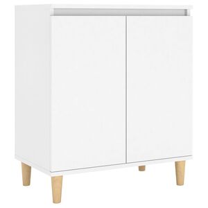 vidaXL kumode ar koka kājām, balta, 60x35x70 cm, inženierijas koks