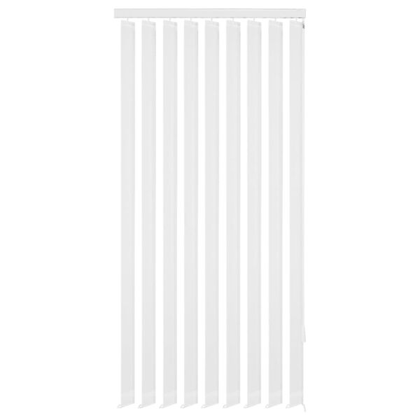 vidaXL vertikālās žalūzijas, 150x180 cm, balts audums