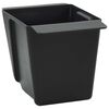 vidaXL Ziedu kastes Eiro paletēm 12 pcs Melns 14 x 9 x 9,5 cm
