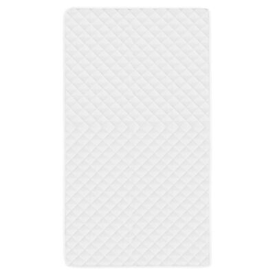 vidaXL stepēts matrača pārvalks, balts, 120x200 cm, viegls