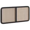 vidaXL Galvgalis ar galvas klāju Melna 120 x 55 x 3 cm Rotangpalma