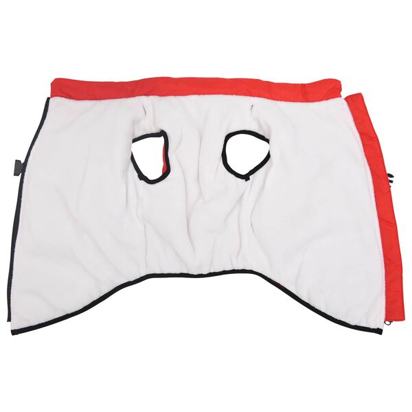 vidaXL Suņu mētelis Sarkana L48 Fleece un Poliesters