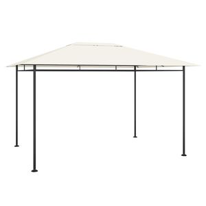 vidaXL dārza nojume, 384x281x270 cm, krēmkrāsas, 180 g/m&sup2;