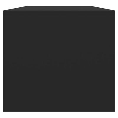 vidaXL kafijas galdiņš, melns, 102x50x45 cm, inženierijas koks