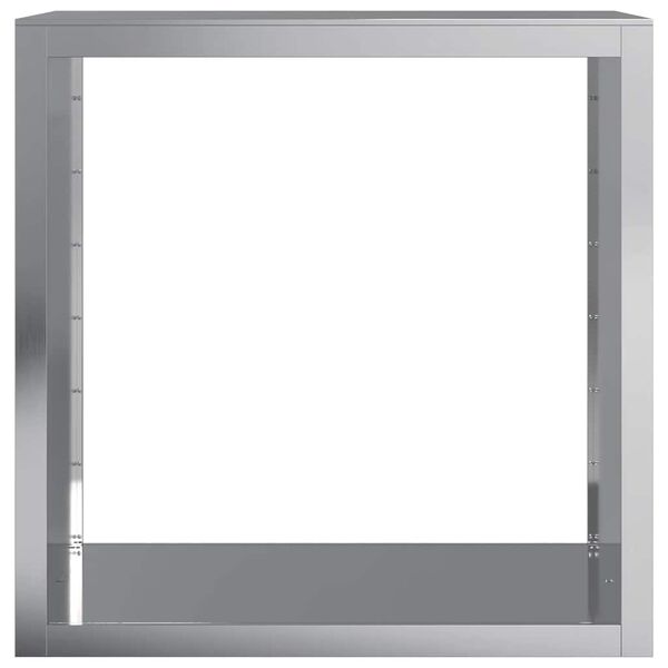 vidaXL malkas uzglabā&scaron;anas statīvs, 100x40x100 cm, cinkots tērauds