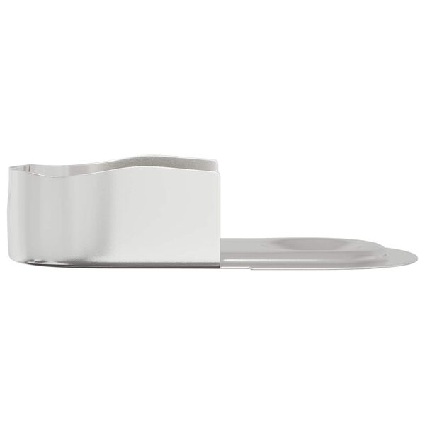 vidaXL Skapja stanga turētājs 12 pcs Baltais cinks 40 x 18 x 10 mm