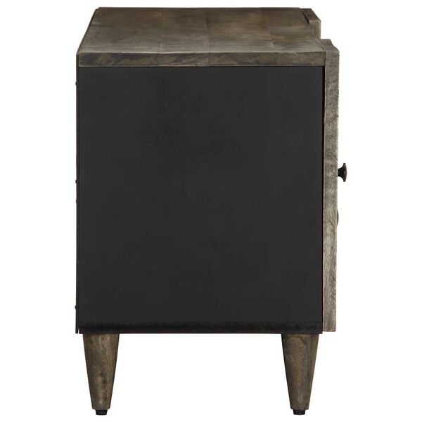 vidaXL televizora skapis gai&scaron;i pelēks 105x33,5x46 cm masīvkoka mango