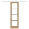 vidaXL Slīdošās durvis ORKDAL Dabiska 61 x 198,5 cm