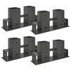 Malkas kaudzes palīgs 4 pcs Antracīta 34 x 10 x 15 cm Tērauds