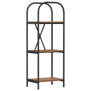 vidaXL Grāmatu plaukts 3 līmeņi 40 x 30 x 109 cm Inženierijas koks
