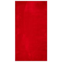 vidaXL paklājs HUARTE, īsa spalva, mīksts, mazgājams sarkans 80x150 cm