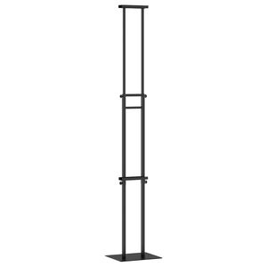 vidaXL Izstāžu stendi Melna 30 x 23,5 x 210 cm Tērauds