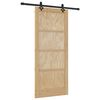 vidaXL Slīdo&scaron;ās durvis ORKDAL Dabiska 86 x 198,5 cm Priedes masīvkoks