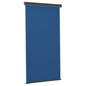 vidaXL balkona sānu markīze, zila, 125x250 cm