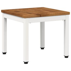 vidaXL Kafijas galdiņ&scaron; Dabisks un balts 40 x 40,5 x 36 cm