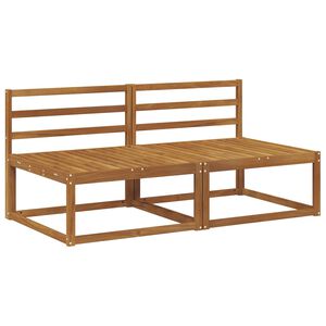 vidaXL 2 Gabals Āra vidējā dīvāns Dabiska 158 x 83 x 73 cm