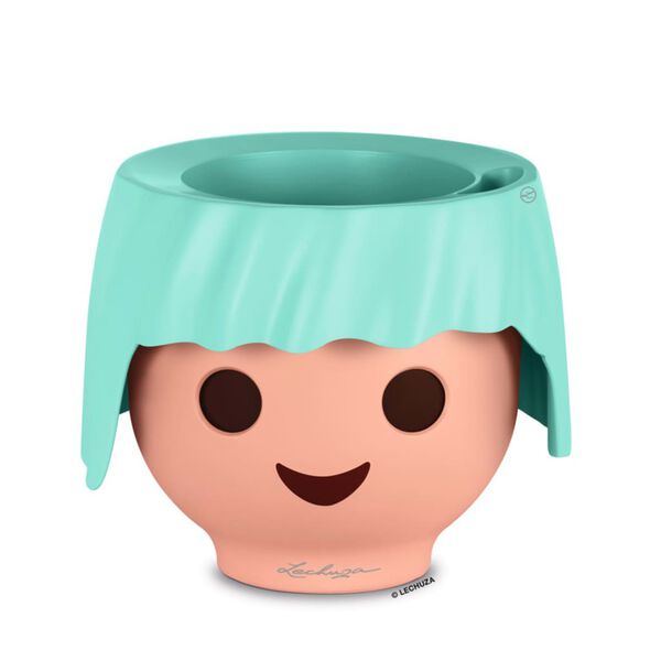 LECHUZA puķu kaste OJO ALL-IN-ONE, jūras zaļa