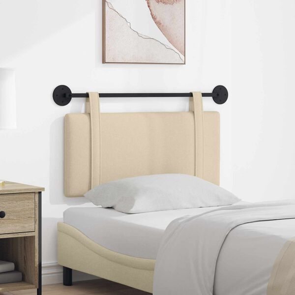 vidaXL Karājo&scaron;s galvgalis Vienkrāsains Krēmkrāsa 90 x 55 x 5 cm audums