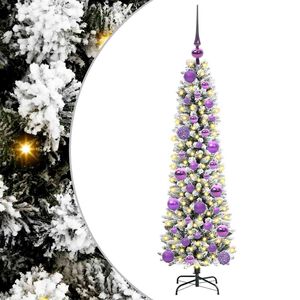 vidaXL Mākslīgā Ziemassvētku eglīte Balts 120 cm