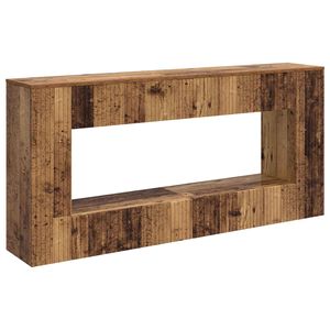 vidaXL Konsoles galds Vecs koks 155 x 29 x 74 cm Inženierijas koks