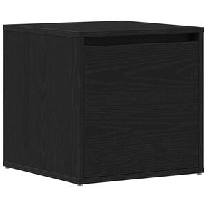 vidaXL Drīzā rokas Melns ozolkoks 40,5 x 40 x 40 cm Inženierijas koks
