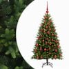 vidaXL Mākslīgā Ziemassvētku eglīte ar rotājumiem 120 cm 150 LED