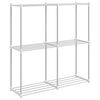 vidaXL Tubulārais plaukts Balts 86 x 27 x 90 cm Alumīnijs