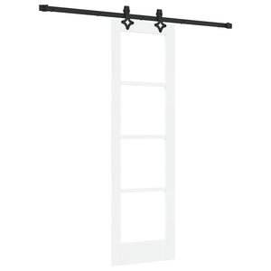 vidaXL Slīdo&scaron;ās durvis ORKDAL 61 x 198,5 cm Balta un melna