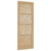 vidaXL Iek&scaron;telpu durvis ORKDAL Brūna 78 x 202 cm Saplāksnis