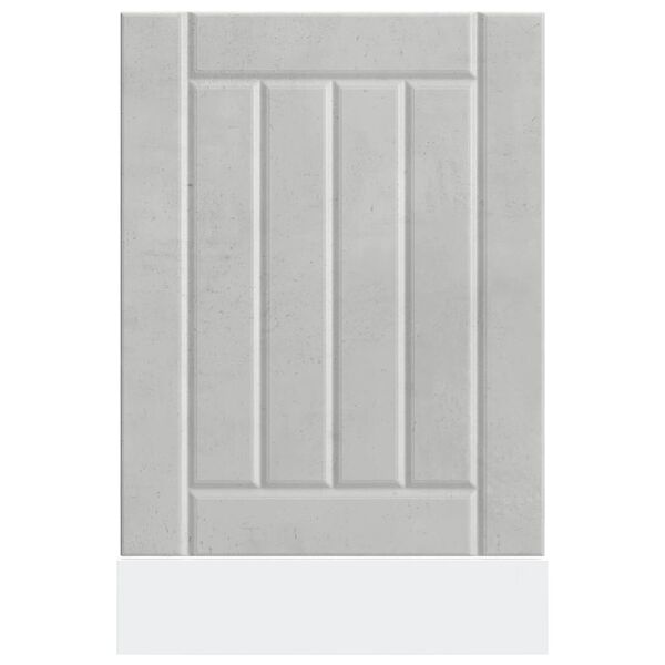 vidaXL trauku mazgājamās ma&scaron;īnas panelis Lucca Betona pelēks